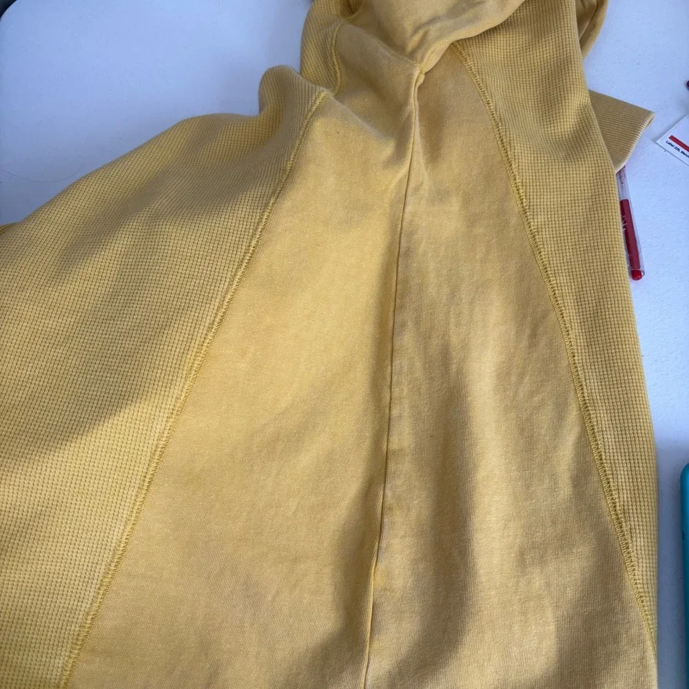 Wild Fable Yellow Waffle Knit Long Sleeve Sweatshirt Top‎ XXL - Picture 6 of 6